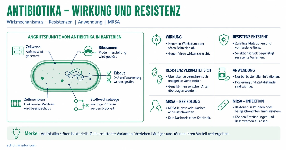 Antibiotika: Wirkung und Resistenz einfach erklärt