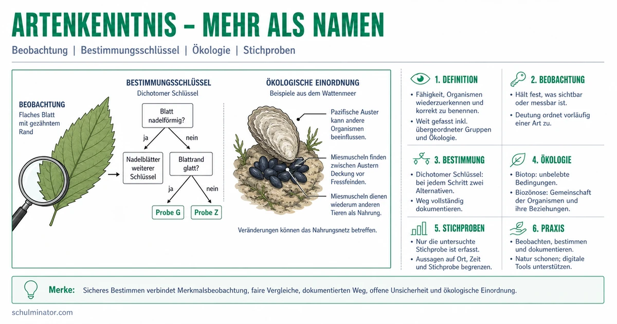 Artenkenntnis: Beobachten und sicher bestimmen