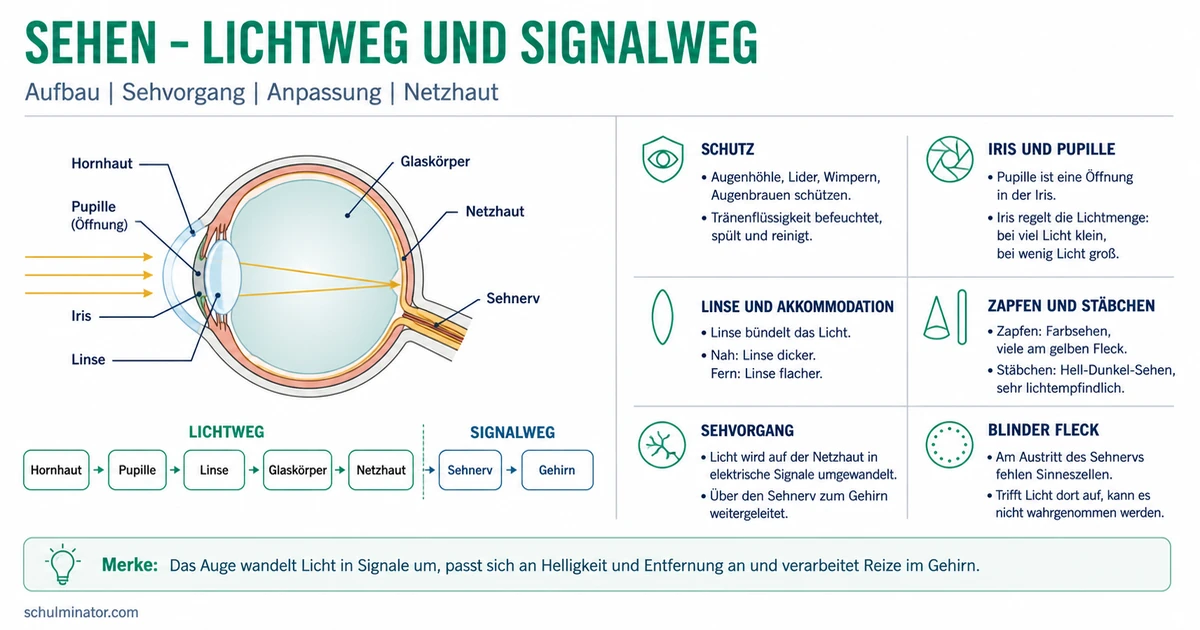 Auge: Aufbau, Sehvorgang und Anpassung verstehen