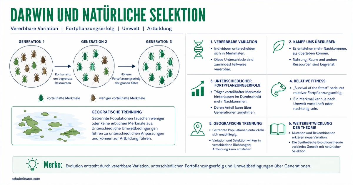 Charles Darwin und die natürliche Selektion
