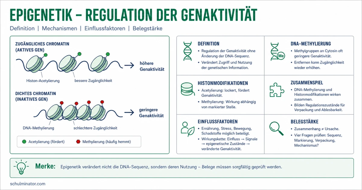 Epigenetik: Genaktivität einfach erklärt