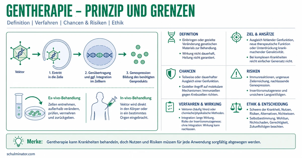 Gentherapie: Verfahren, Chancen und Risiken