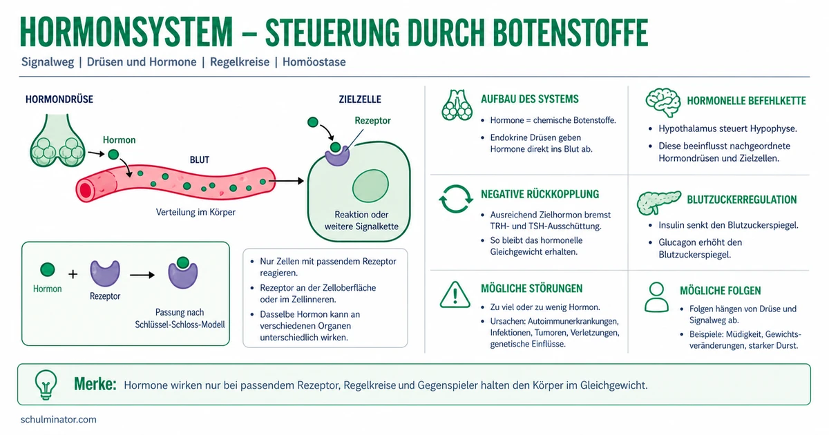 Hormonsystem: Hormone, Drüsen und Regelkreise