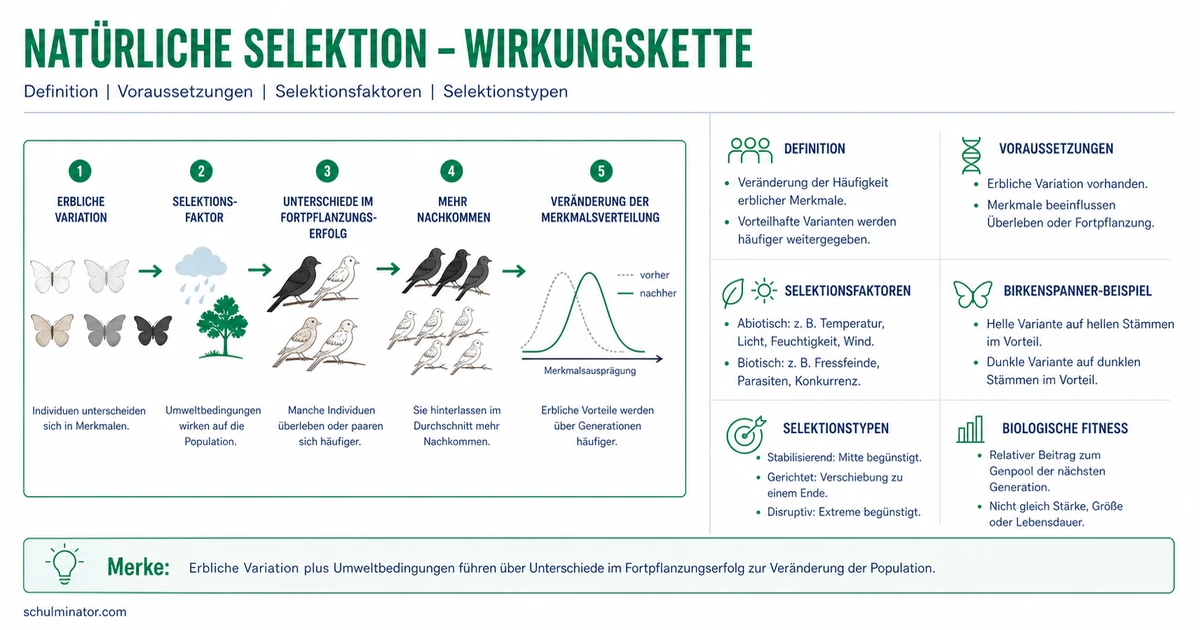 Natürliche Selektion: Evolution verständlich erklärt