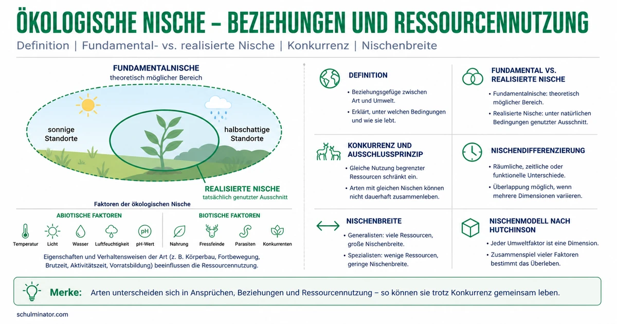 Ökologische Nische einfach erklärt