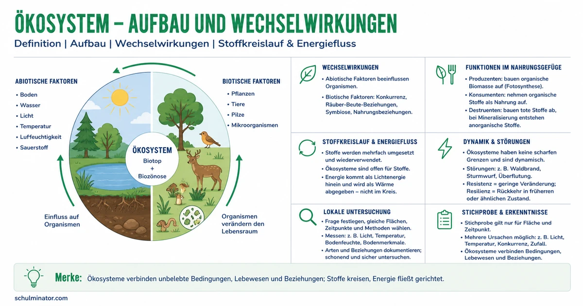 Ökosystem einfach erklärt: Aufbau und Funktion
