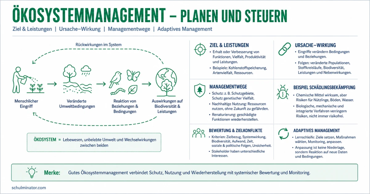 Ökosystemmanagement: Maßnahmen klug bewerten