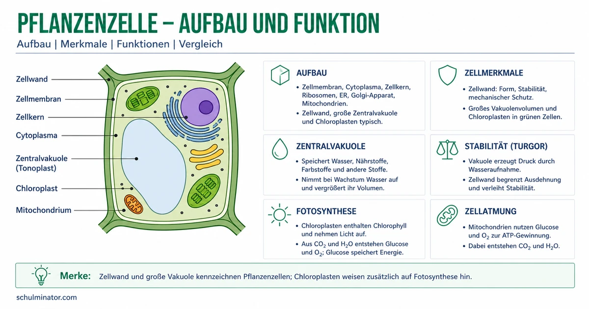 Pflanzenzelle: Aufbau und Organellen verstehen
