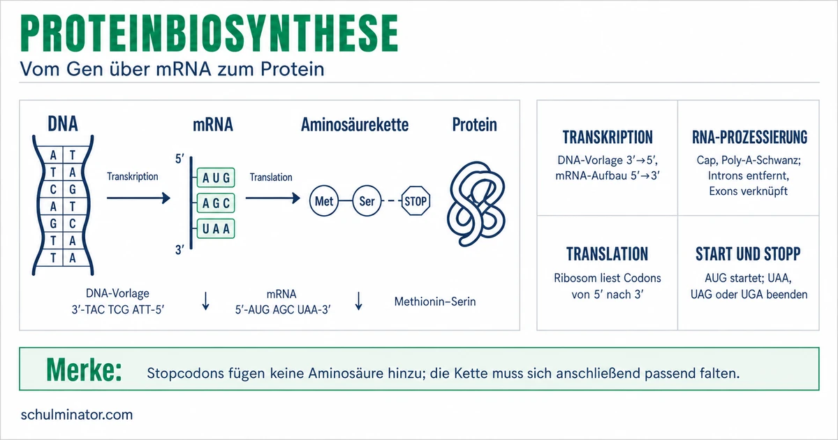 Proteinbiosynthese: Ablauf einfach erklärt