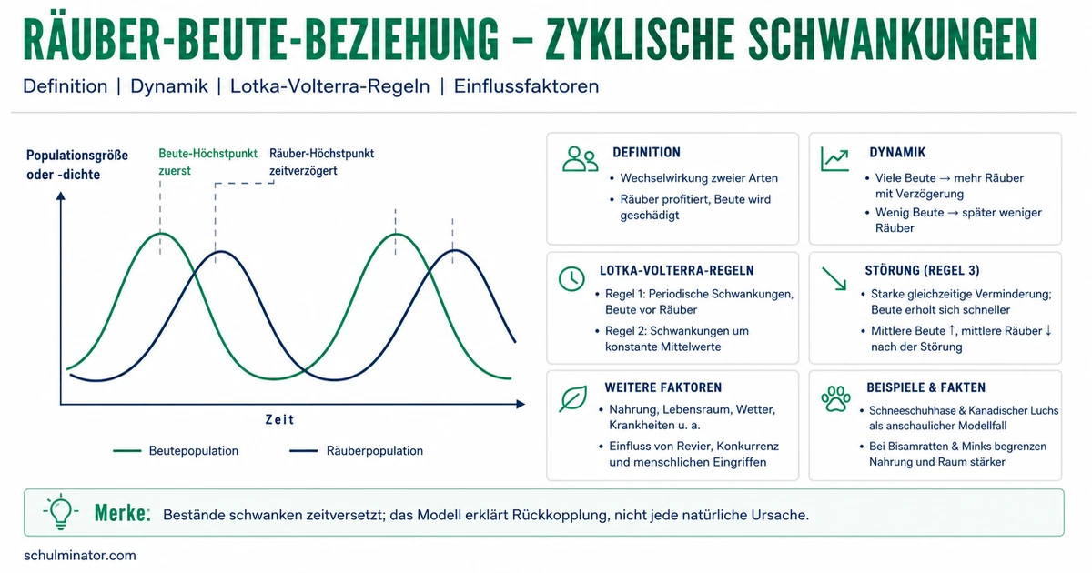 Räuber-Beute-Beziehung einfach erklärt