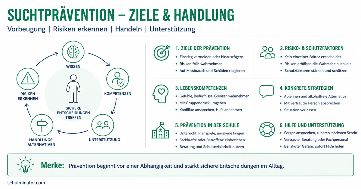 Suchtprävention: Risiken erkennen und sicher handeln