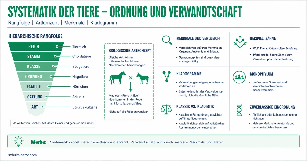 Systematik der Tiere: Verwandtschaft verstehen