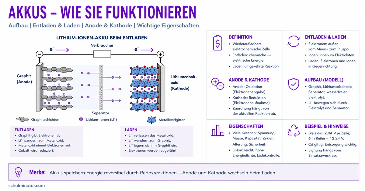 Akku erklärt: Funktion, Laden und Entladen