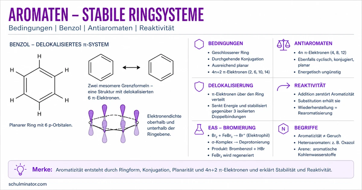 Aromaten erkennen: Hückel-Regel und Benzol