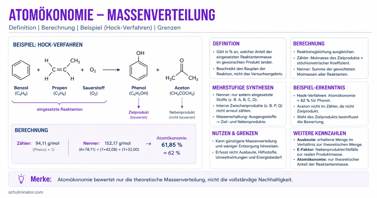 Atomökonomie berechnen und richtig bewerten