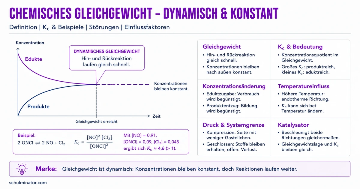 Chemisches Gleichgewicht und Massenwirkungsgesetz