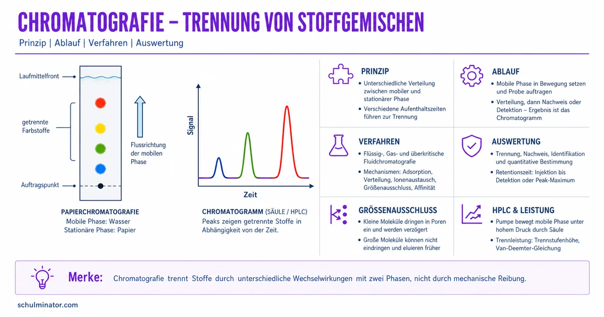 Chromatografie: Gemische trennen und auswerten