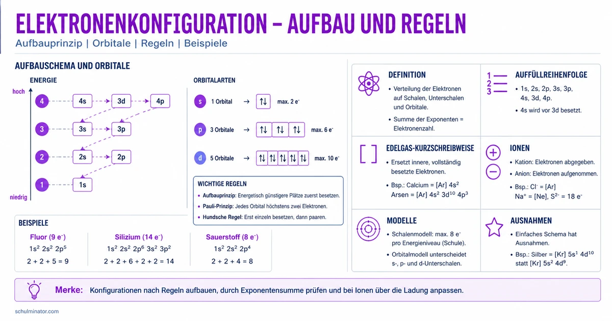 Elektronenkonfiguration bestimmen und verstehen