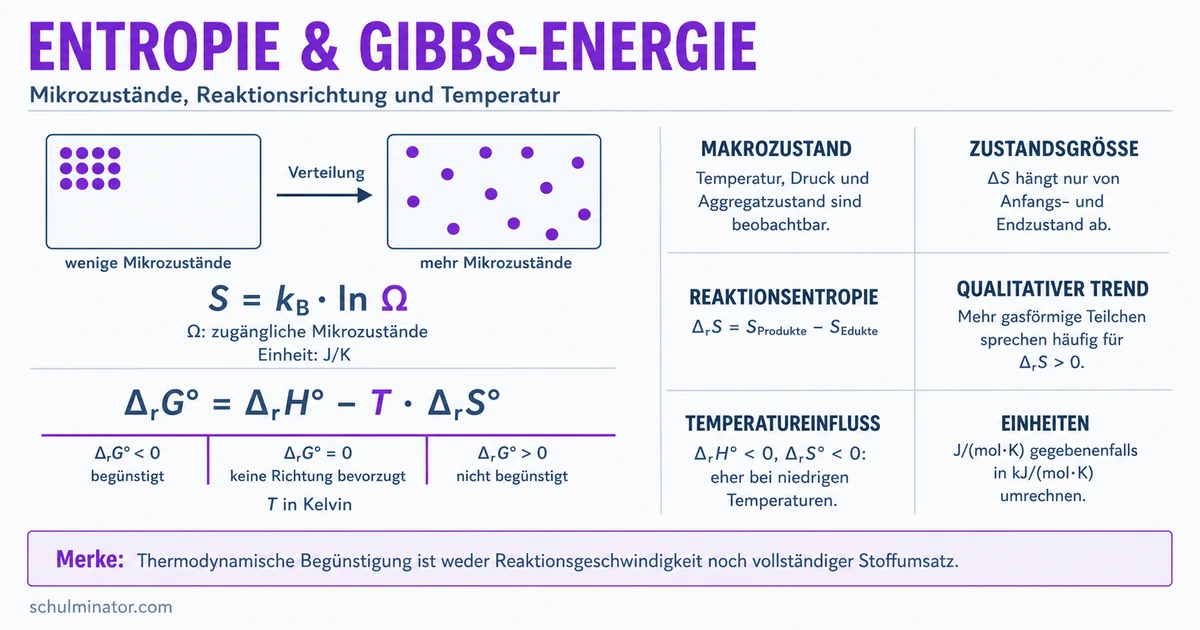 Entropie in der Chemie: Reaktionen beurteilen
