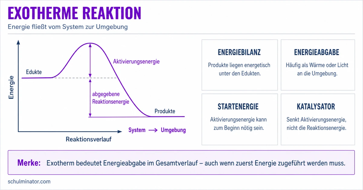 Exotherme Reaktion: Energiefluss einfach erklärt