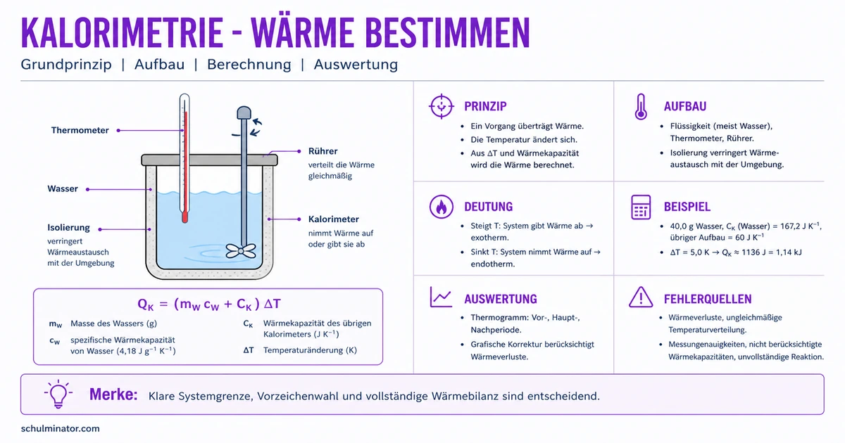 Kalorimetrie: Wärme messen und berechnen