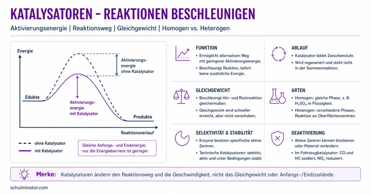Katalysator: Wirkung und Katalyse einfach erklärt