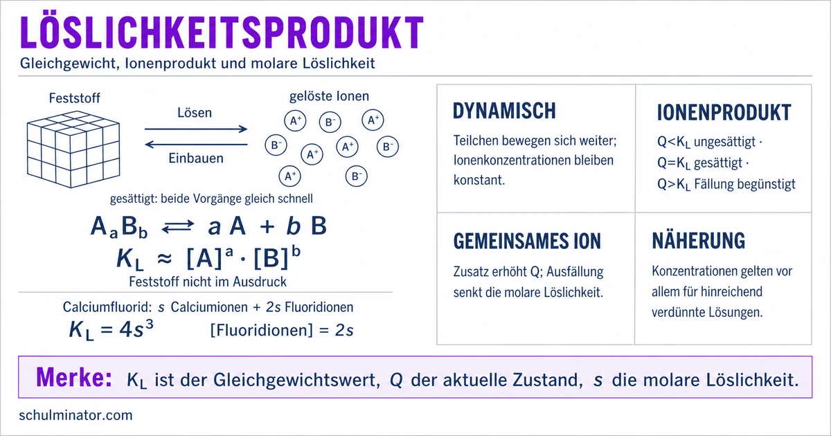 Löslichkeitsprodukt: Berechnen und Fällung prüfen
