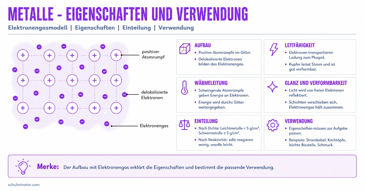 Metalle: Eigenschaften, Aufbau und Verwendung