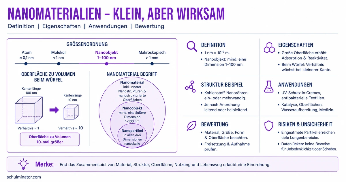 Nanomaterialien: Eigenschaften, Nutzen und Risiken