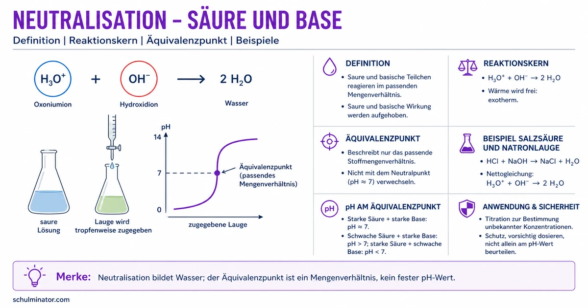Neutralisation: Säuren und Basen verstehen