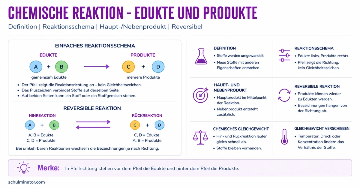 Produkt bei chemischen Reaktionen einfach erklärt