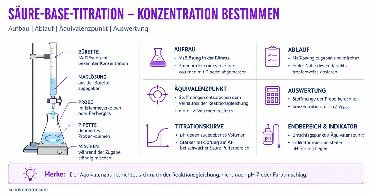 Säure-Base-Titration: Ablauf und Berechnung