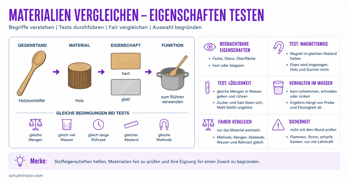 Stoffeigenschaften einfach vergleichen