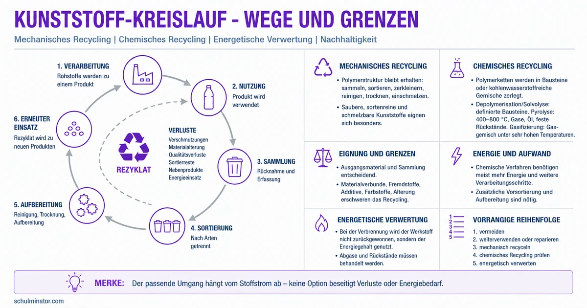 Wertstoffkreislauf: Kunststoffe richtig bewerten