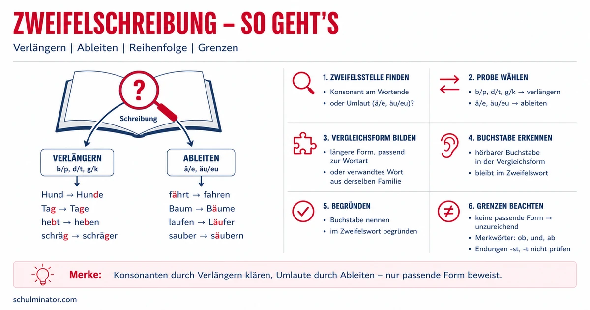 Wörter ableiten und verlängern – einfach erklärt