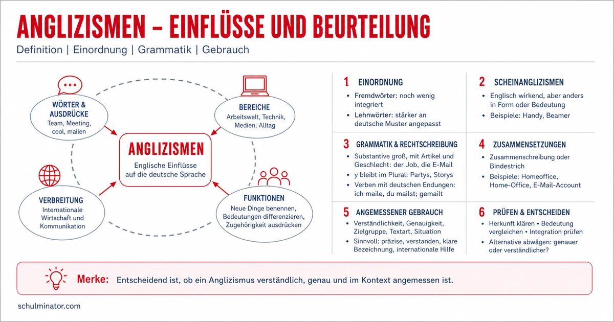 Anglizismen erkennen und richtig verwenden