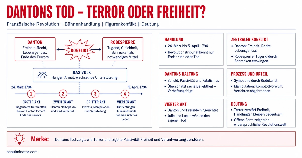 Dantons Tod: Handlung, Figuren und Interpretation
