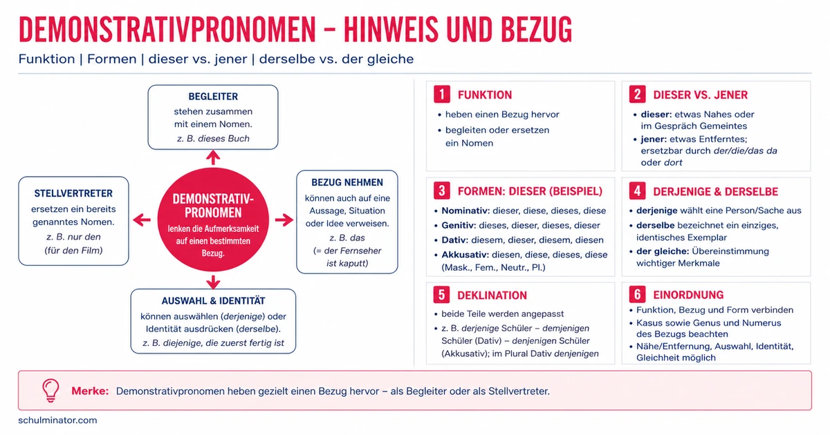 Demonstrativpronomen: Formen und Gebrauch