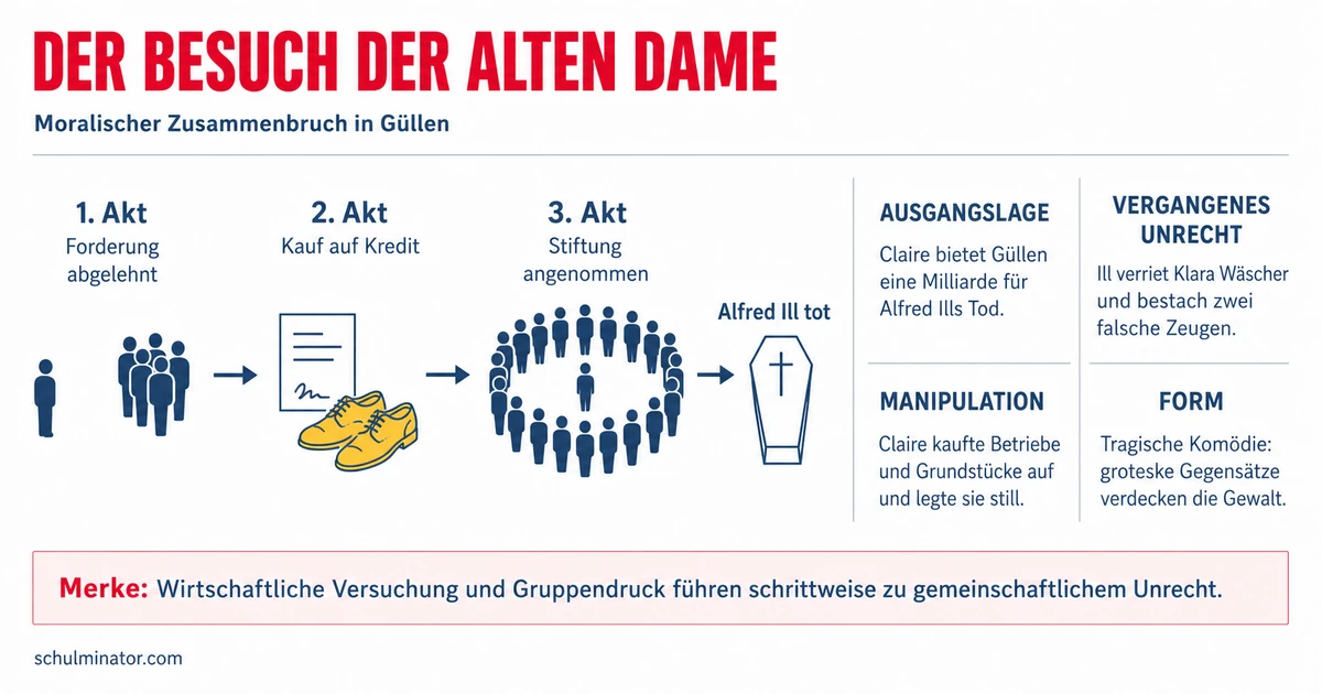 Der Besuch der alten Dame: Handlung und Analyse