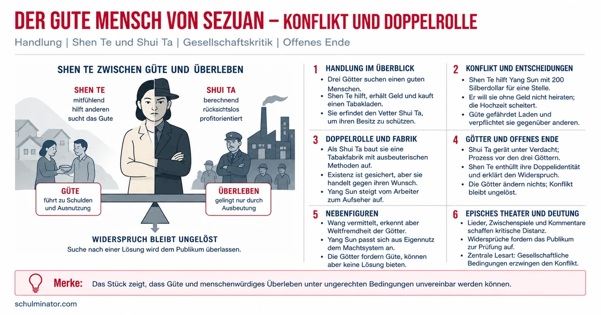 Der gute Mensch von Sezuan: Handlung und Deutung