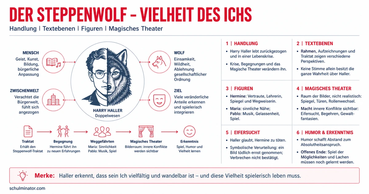Der Steppenwolf: Handlung, Aufbau und Deutung