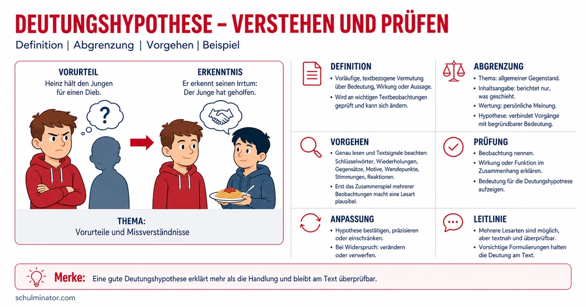 Deutungshypothese formulieren und prüfen