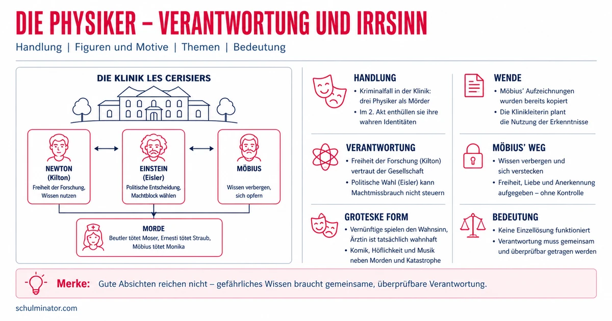 Die Physiker: Handlung, Figuren und Deutung