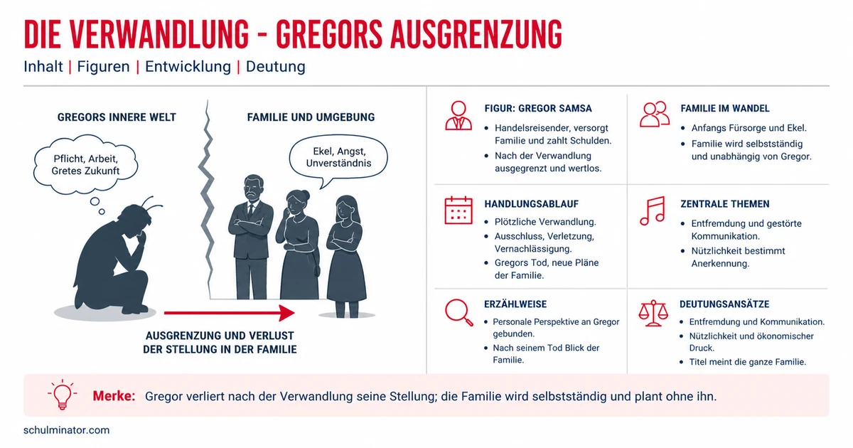Die Verwandlung: Handlung, Figuren und Deutung