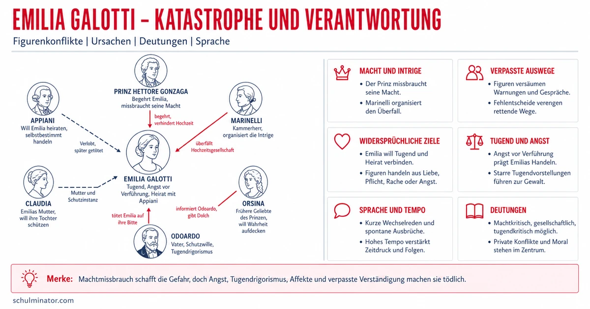 Emilia Galotti: Handlung, Figuren und Deutung