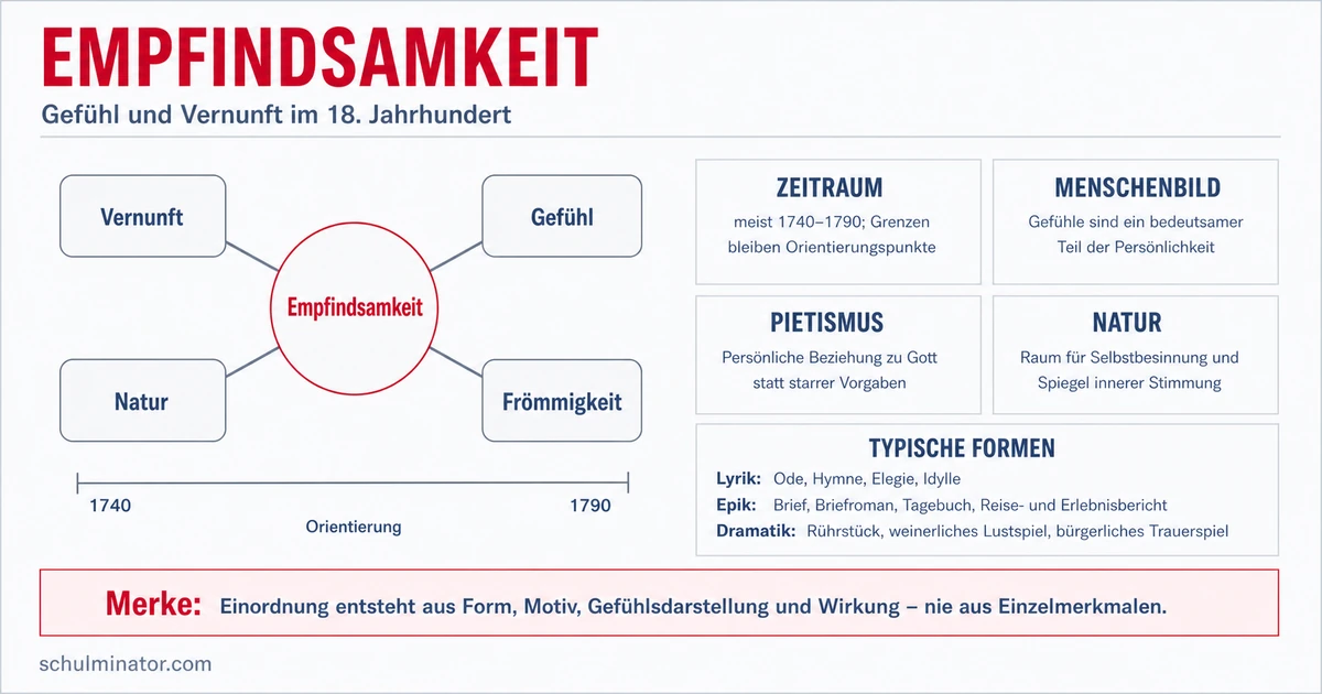 Empfindsamkeit: Merkmale und literarische Einordnung