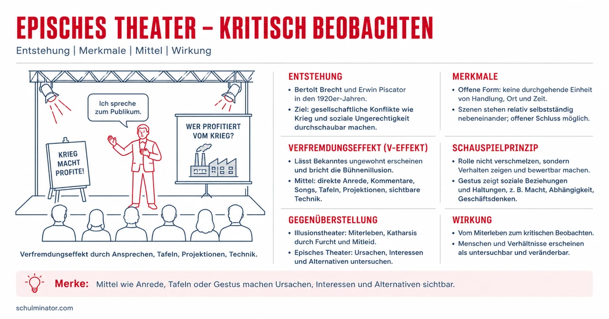 Episches Theater: Merkmale und Wirkung verstehen