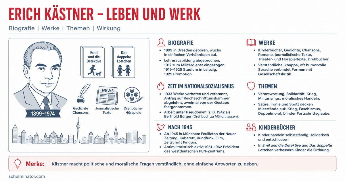 Erich Kästner: Leben, Werke und Haltung