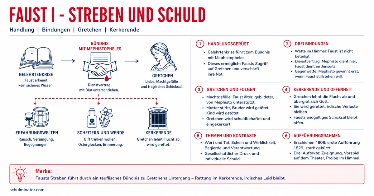 Faust I von Goethe: Handlung, Figuren und Analyse