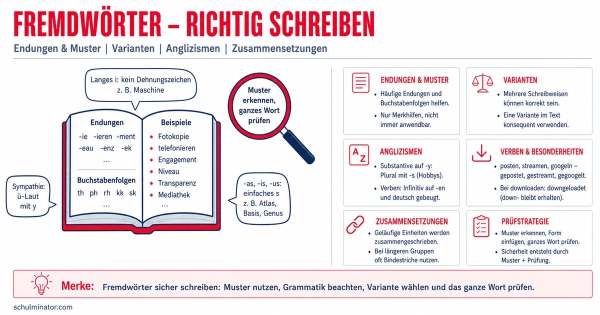 Fremdwörter richtig schreiben: Regeln und Übungen